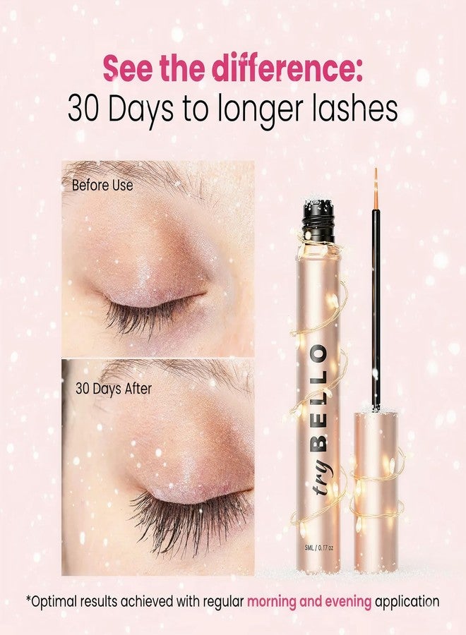Trybello Eyelash Growth Serum | Natural Lash Serum with Lengthening & Thickening Formula | Biotin, Peptides + Botanical Extracts | Vegan, Gentle, Non-Irritating, Daily Use - Image 2